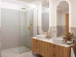 Ilcom Mosaïque sur résille pour salle de bain et cuisine en céramique 31.7 cm x 29.3 cm - Snowballs