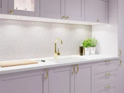 Mosaïque sur résille pour salle de bain et cuisine en céramique 29.3 cm x 31.7 cm - Rainbow bubbles-Ilcom Outlet