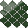 Ilcom Mosaïque sur résille pour salle de bain et cuisine en céramique 27.5 cm x 25.2 cm- Arab emerald
