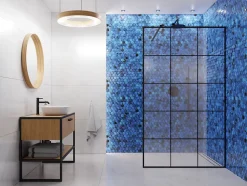 Mosaïque sur résille pour salle de bain et cuisine en céramique 31.2 x 27 cm- Mixed ocean hive-Ilcom New