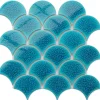 Ilcom Mosaïque sur résille pour salle de bain et cuisine en céramique - 28.5 cm x 29.0 cm - Adriatic wave