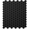 Ilcom Mosaïque sur résille pour salle de bain et cuisine en céramique 30 cm x 26 cm- Matt black hive