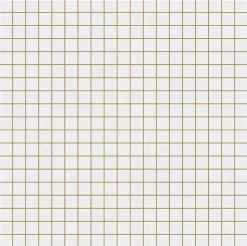 Ilcom Mosaïque sur résille pour salle de bain et cuisine en céramique 30.2 cm x 30.2 cm - White chaturanga