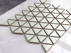 Ilcom Mosaïque sur résille pour salle de bain et cuisine en céramique 26.3 cm x 30.3 cm- Triangular blanket