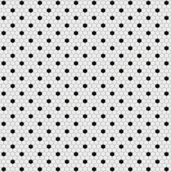 Mosaïque sur résille pour salle de bain et cuisine en céramique 30 cm x 26 cm - White honey-Ilcom Discount