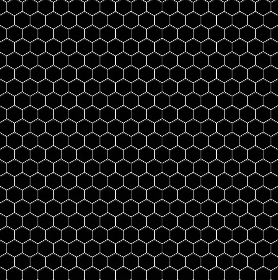 Ilcom Mosaïque sur résille pour salle de bain et cuisine en céramique 29.7 cm x 26.2 cm - Black honey