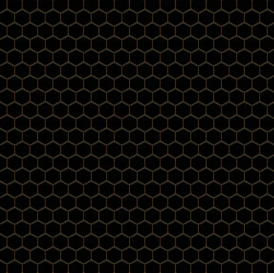 Ilcom Mosaïque sur résille pour salle de bain et cuisine en céramique 29.7 cm x 26.2 cm - Black honey