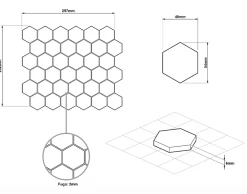 Ilcom Mosaïque sur résille pour salle de bain et cuisine en céramique 29.7 cm x 26.2 cm - Gold honey
