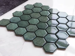 Mosaïque sur résille pour salle de bain et cuisine en céramique 29.7 cm x 26.2 cm - Nori hive-Ilcom Best