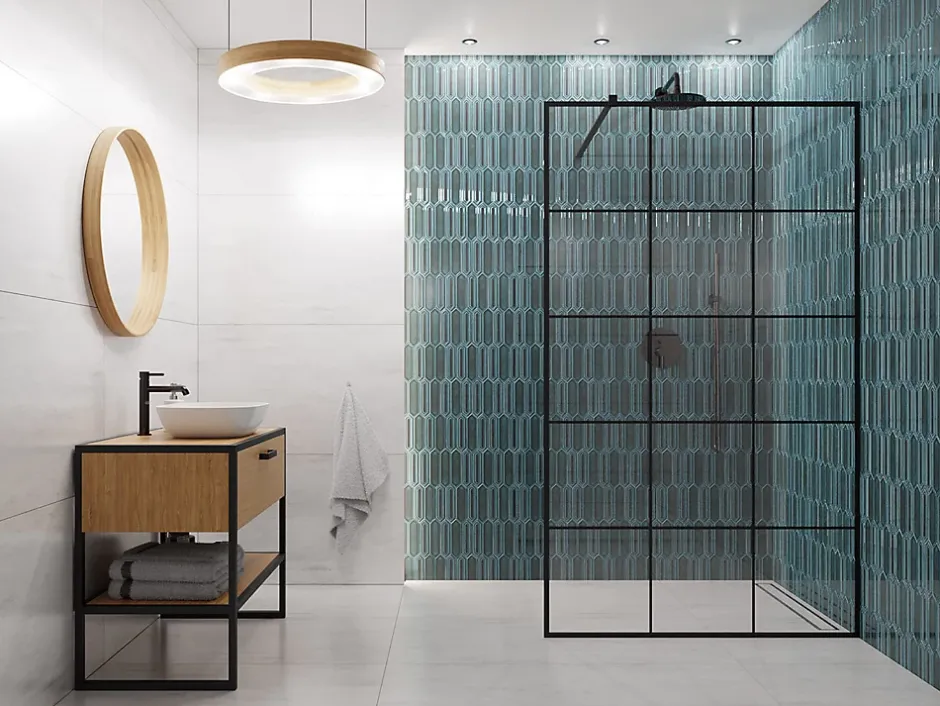 Ilcom Mosaïque sur résille pour salle de bain et cuisine en céramique 30.0 cm x 29.6 cm - Crystal