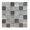 Casa Linea Mosaïque Tennessee noir et blanc 4,8 x 4,8 cm