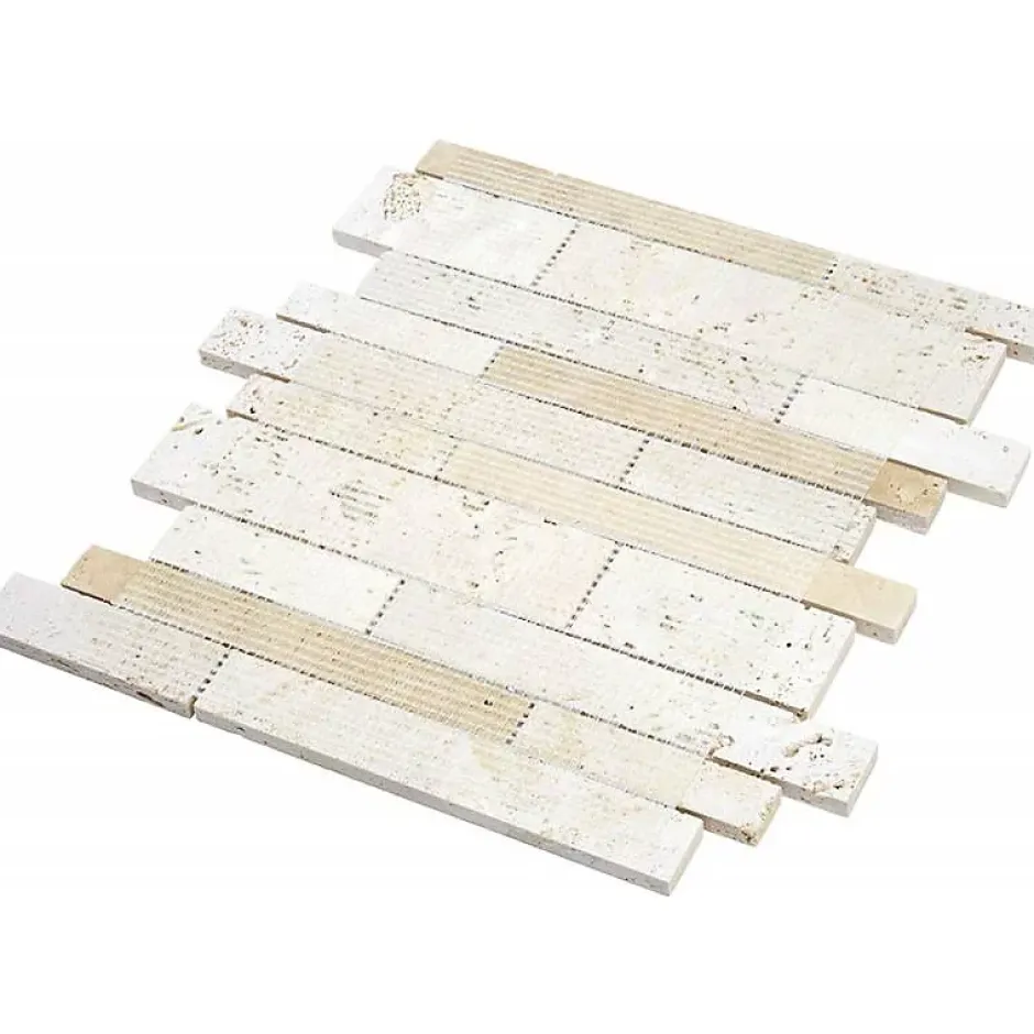 Decoon Mosaïque Travertin - Beige Vieilli - Barrettes