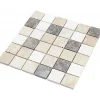 Decoon Mosaïque Travertin - Mix Gris - 4.8 x 4.8 cm