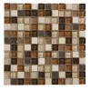 Colours Mosaïque Triesto marron 30 x 30 cm