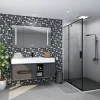 Mosaïque Urda noir et blanc 30 x 30 cm-GoodHome Best