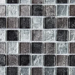 Mosaïque Verre - Mix Gris - 2.3 x 2.3 cm-Decoon Best
