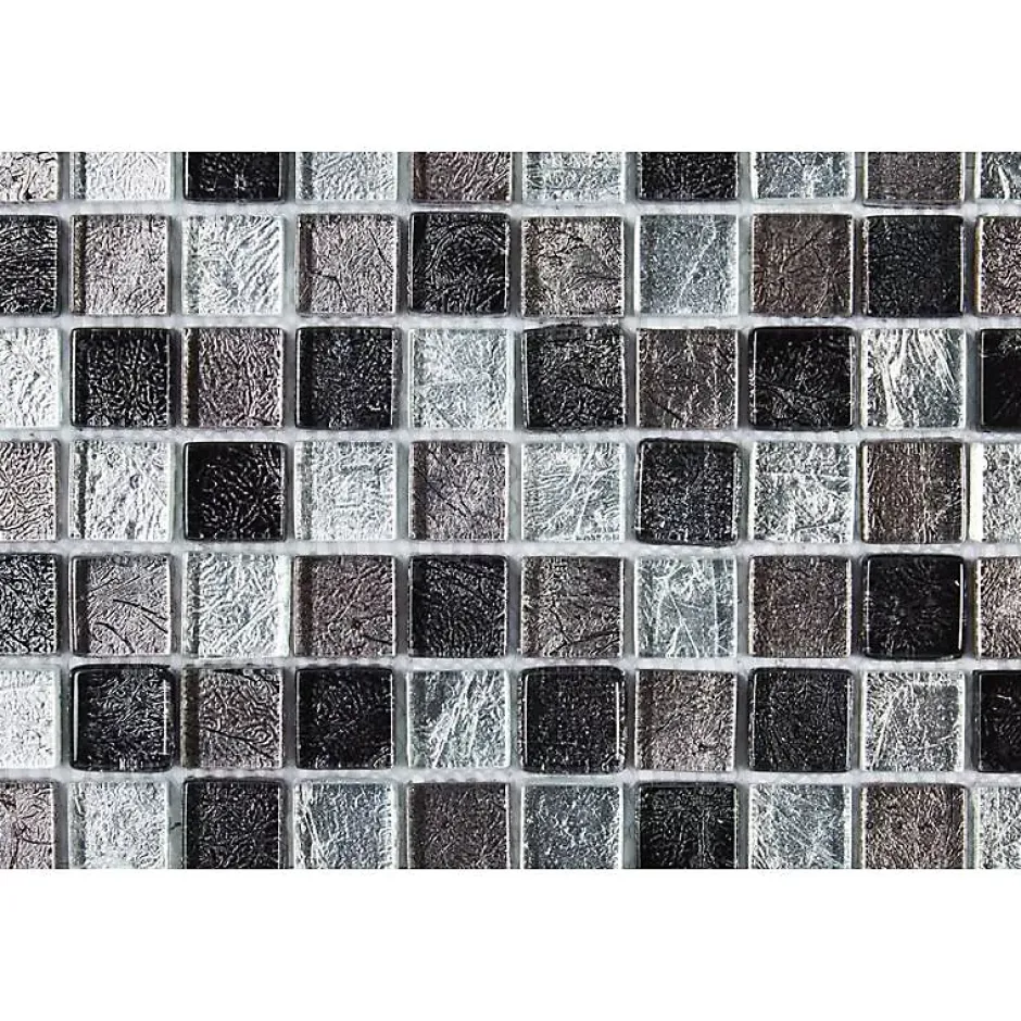 Mosaïque Verre - Mix Gris - 2.3 x 2.3 cm-Decoon Best