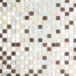 Mosaïque Verre / Pierre - Nacre - 1.5 x 1.5 cm-Decoon Online