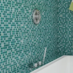 Lux Mosaic Mosaïque Vert Salle de Bain et Cuisine Multi Teal 32,7x32,7 cm Intérieur & Extérieur