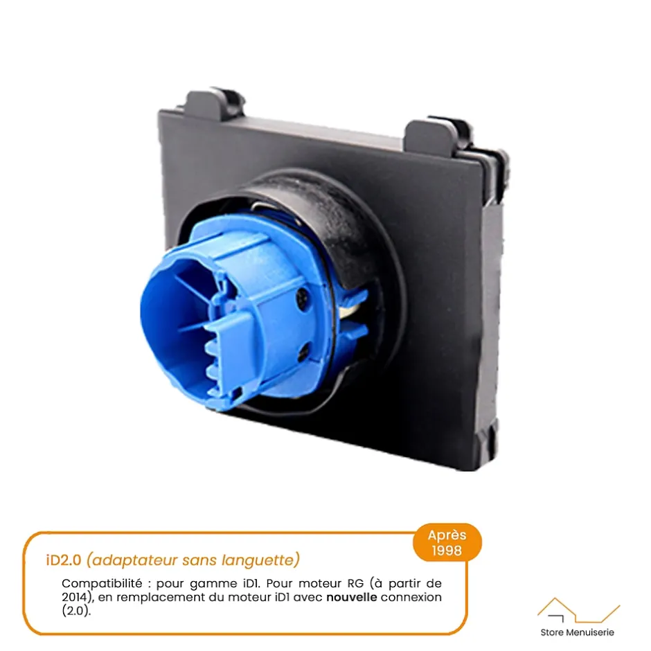 Bubendorff Moteur Universel 10 Nm, Radio R, avec Émetteur et Adaptateur 2.0, pour Volet Roulant