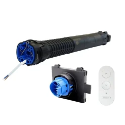 Bubendorff Moteur Universel 10 Nm, Radio R, avec Émetteur et Adaptateur iD1.2, pour Volet Roulant