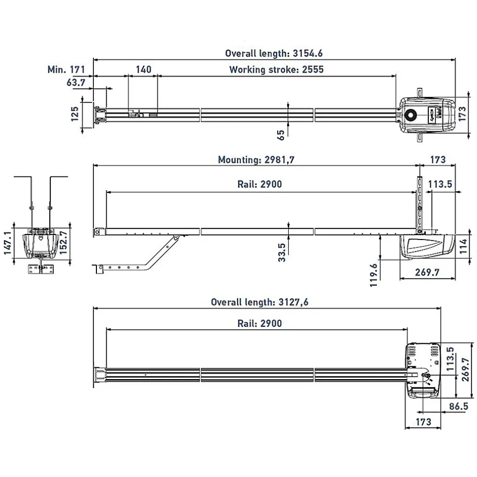 Motorisation de porte de garage GDK 700-Somfy Hot