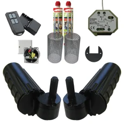 Motorisation pour volet 2 battants SLID'UP URANUS radio - gond 14 mm - kit scellement - alimentation à encastrer-Slid’Up By Mantion