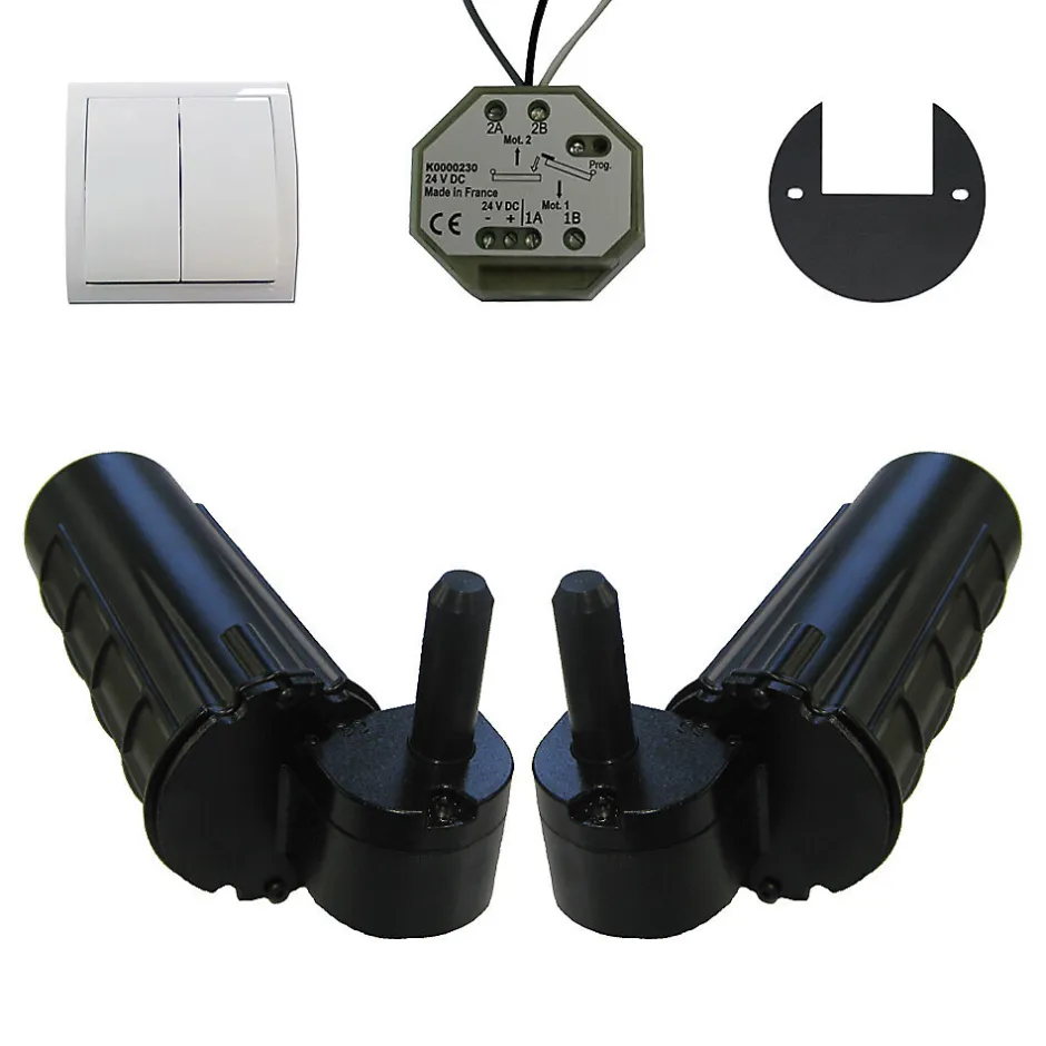 Slid’Up By Mantion Motorisation pour volet 2 battants SLID'UP URANUS filaire - gond 12 mm