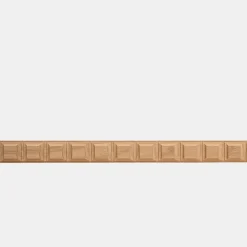 Woodbord Moulure murale décorative en bois PONT NEUF - 3,5 x 100 cm - Brut sans peinture - Cimaise - Plinthe - Baguette d'ornement