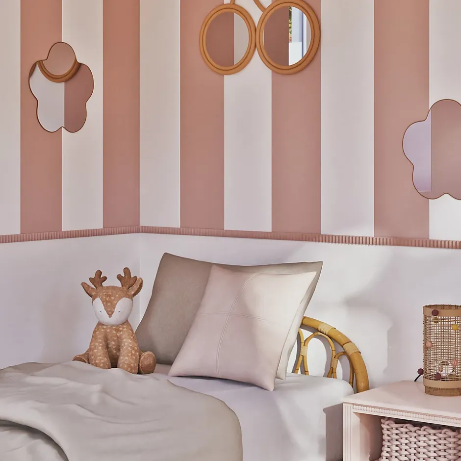 Woodbord Moulure murale décorative en bois FLUTE CONVEXE- 1 x 3 x 100 cm - Brut sans peinture - Cimaise - Plinthe - Baguette d'ornement