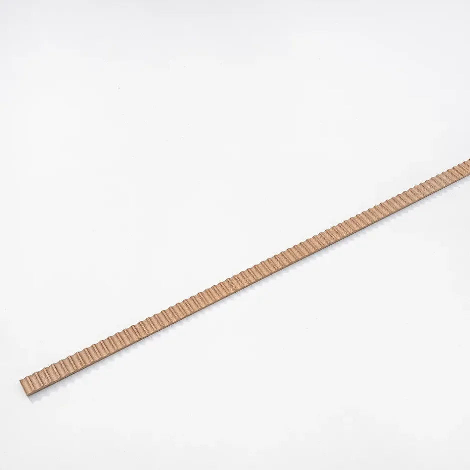 Woodbord Moulure murale décorative en bois FLUTE CONVEXE- 1 x 3 x 100 cm - Brut sans peinture - Cimaise - Plinthe - Baguette d'ornement