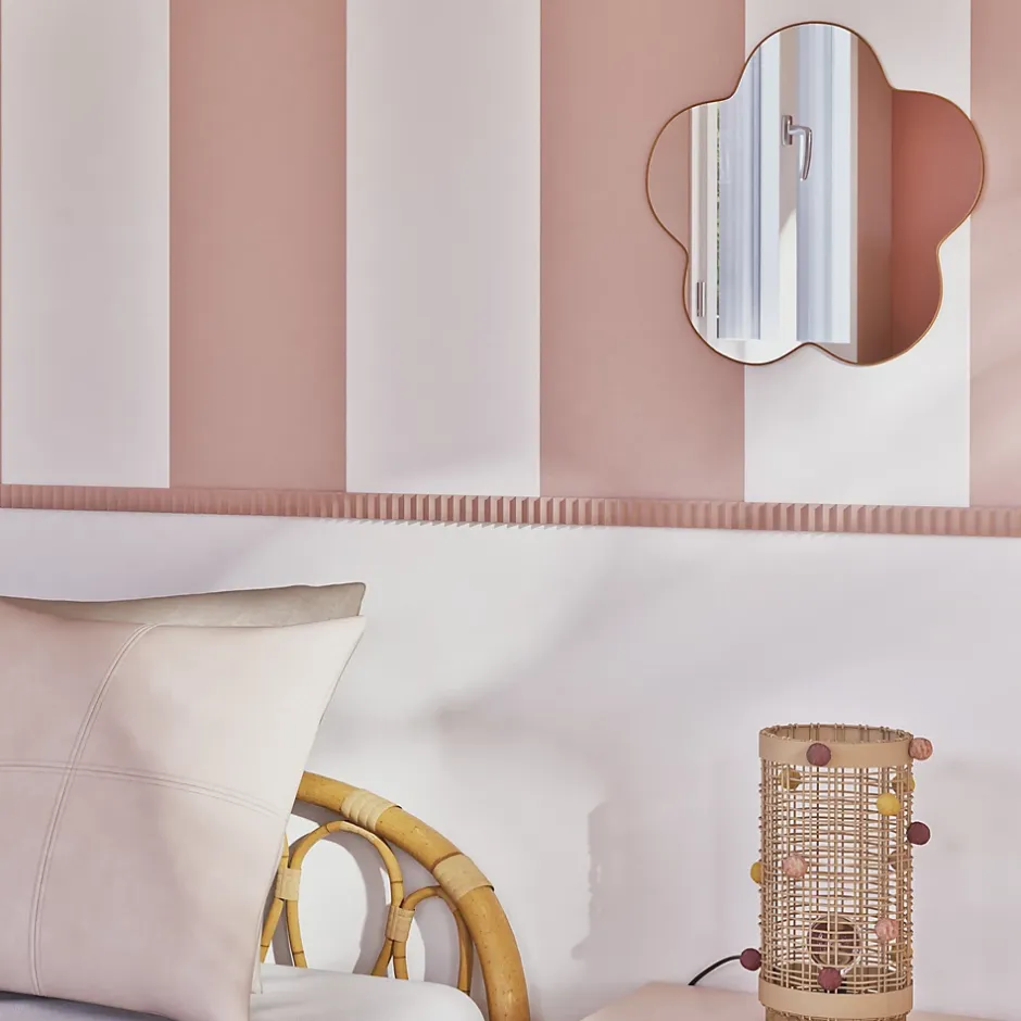 Woodbord Moulure murale décorative en bois FLUTE CONVEXE- 1 x 3 x 100 cm - Brut sans peinture - Cimaise - Plinthe - Baguette d'ornement