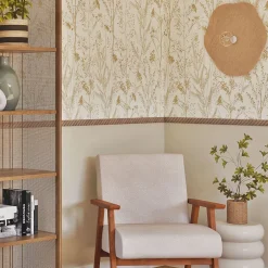 Woodbord Moulure murale décorative en bois CHEVRON - 0,6 x 3,8 x 100 cm - Brut sans peinture - Cimaise - Plinthe - Baguette d'ornement