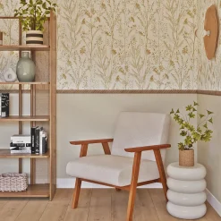 Woodbord Moulure murale décorative en bois CHEVRON - 0,6 x 3,8 x 100 cm - Brut sans peinture - Cimaise - Plinthe - Baguette d'ornement