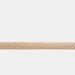 Woodbord Moulure murale décorative en bois CHEVRON - 0,6 x 3,8 x 100 cm - Brut sans peinture - Cimaise - Plinthe - Baguette d'ornement