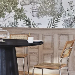 Woodbord Moulure murale décorative en bois MADELEINE - 0,7 x 1,8 x 100 cm - Brut sans peinture - Cimaise - Plinthe - Baguette d'ornement