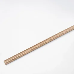 Woodbord Moulure murale décorative en bois GARNIER - 0,7 x 4 x 100 cm - Brut sans peinture - Cimaise - Plinthe - Baguette d'ornement