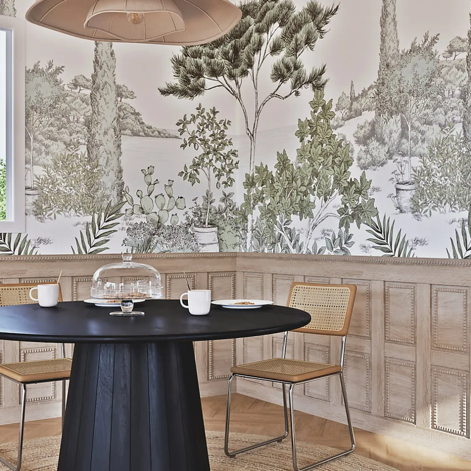 Woodbord Moulure murale décorative en bois GARNIER - 0,7 x 4 x 100 cm - Brut sans peinture - Cimaise - Plinthe - Baguette d'ornement