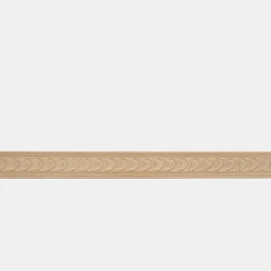 Woodbord Moulure murale décorative en bois GARNIER - 0,7 x 4 x 100 cm - Brut sans peinture - Cimaise - Plinthe - Baguette d'ornement