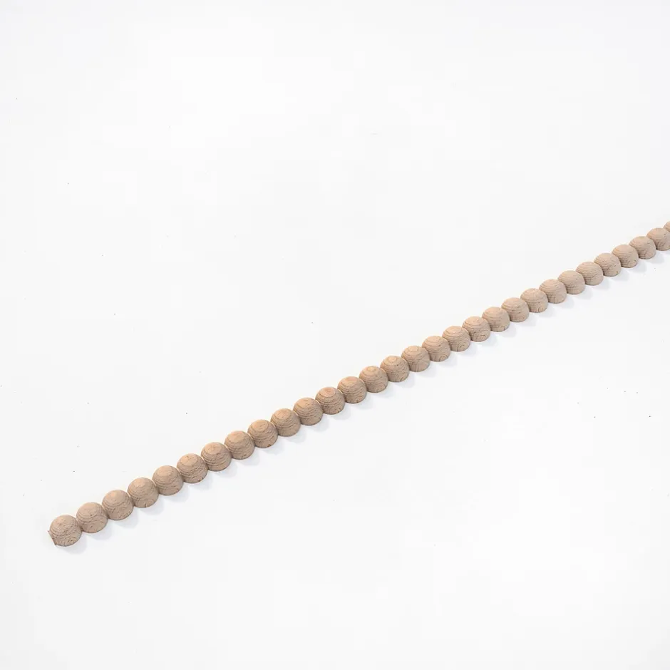 Moulure murale décorative en bois PERLA 30 - 3 x 100 cm - Brut sans peinture - Cimaise - Plinthe - Baguette d'ornement-Woodbord Hot