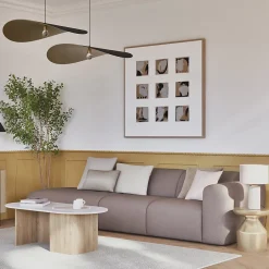 Woodbord Moulure murale décorative en bois TORSADE 30 - 3 x 100 cm - Brut sans peinture - Cimaise - Plinthe - Baguette d'ornement