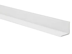 Quest Moulure Souple Auto-Adhésive en PVC 10x10 mm, Plinthe Souple, Bande Élastique pour Finitions et Étanchéité des Jonctions, blanc, 5