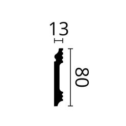 Moulures - Design moderne - FL1 WALLSTYL - Blanc - 2m-NMC Clearance