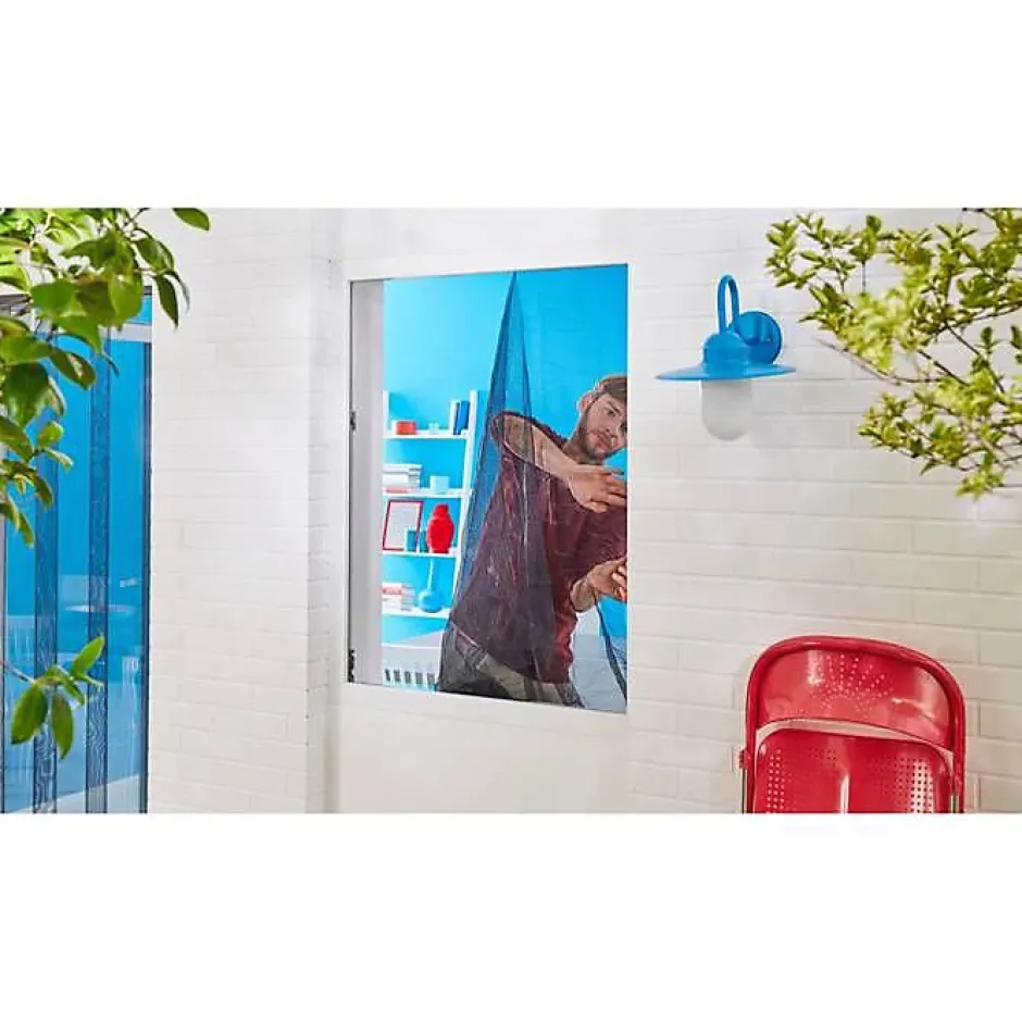 Tesa Moustiquaire - - Standard - 1,3 m x 1,5 mm - Noir - Fixation auto agrippante