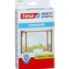 Tesa Moustiquaire - - Standard - 1,3 m x 1,5 mm - Fixation auto-agrippante - Blanc