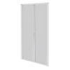 Avosdim Moustiquaire Baie Vitrée Double Porte - L240 x H230 cm - Alu Blanc - Recoupable