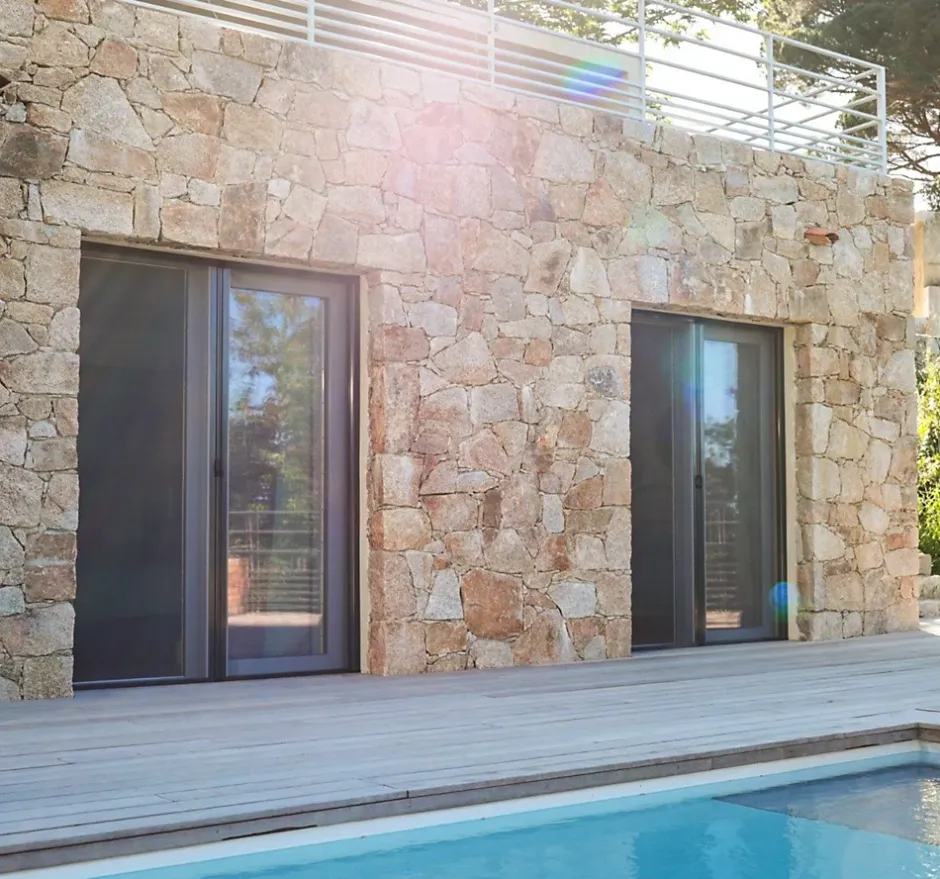 Avosdim Moustiquaire Baie Vitrée Double Porte - L240 x H230 cm - Alu Blanc - Recoupable