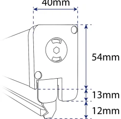 Avosdim Moustiquaire Baie Vitrée Double Porte - L240 x H230 cm - Alu Blanc - Recoupable