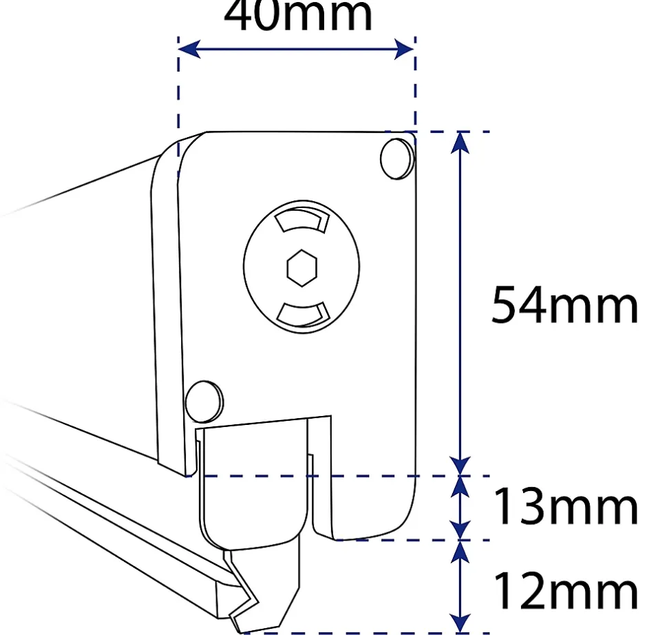 Avosdim Moustiquaire Baie Vitrée Double Porte - L240 x H230 cm - Alu Blanc - Recoupable