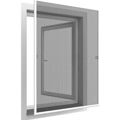 Moustiquaire cadre aluminium sans perçage 120x140 cm Basic plus-Easy Life Discount